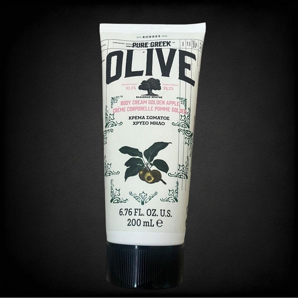 New and Sealed Korres Olive & Golden Apple Jumbo Size Body Cream 6.86 oz